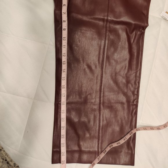 Ann Taylor Faux Leather Ankle Pants - Picture 2 of 6